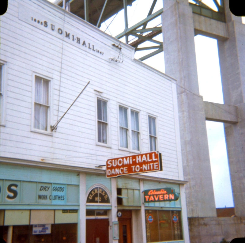 1969 Suomi Hall Exterior Side Angle, Astoria, Oregon